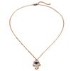 European and American Fashion Palm Diamond-inlaid Love Titanium Steel Necklace Popular Niche Light Luxury Collarbone Chain Necklace
