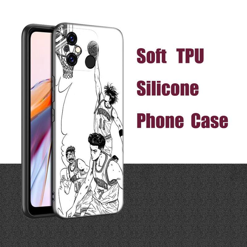 Anime Slam Dunk Black Silicone Phone Case For Xiaomi Redmi 7A 8A 9A 10A 11A 9C 10C 12C 13C 11 Prime A1 A2 Plus 12 4G Note 9T 12R