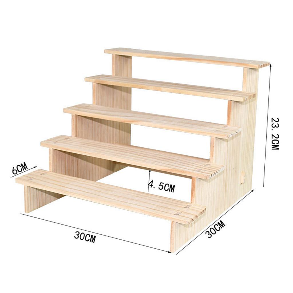 Wood Display Riser Wood Display Riser Stand for Dessert Figurines Conutertop Jewelry Display Riser Shelf Candy Figures Buffets