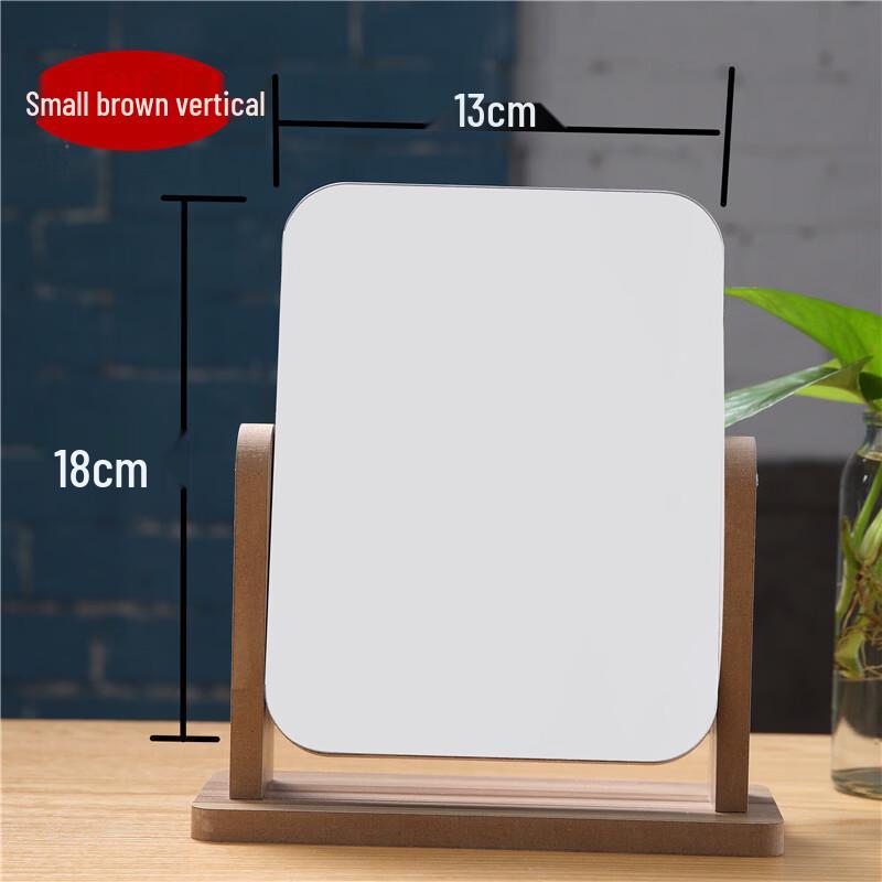 Oeny Rotating Wooden Desktop Makeup Mirror