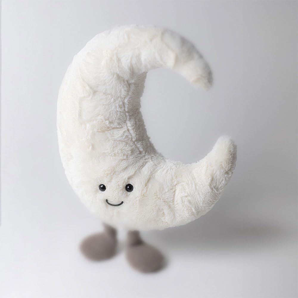 Jellycat Amuseables Moon Plush Toy, Medium, 10.5 Inch - Moon Stuffed Animal - Fun Gift Idea
