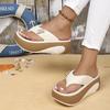 Fashion Women's Flip Flops 2025 Summer New Casual Slippers Fashion Platform Slippers for Women Outdoor Beach Slippers Lightw EVA Slides
