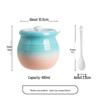Ceramic Chili Oil Can with Spoon - High Temp Resistant, Creative Design for Luck & Prosperity in the Kitchen