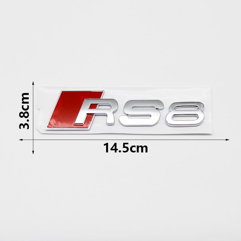 ABS Audi Samolepka na kufr a karoserii Auta 3D Samolepky odznaků na karoserii pro Audi A3 A4 A5 A6 A7 Q3 Sline TT RS3 RS4 RS5 RS ABS Samolepka