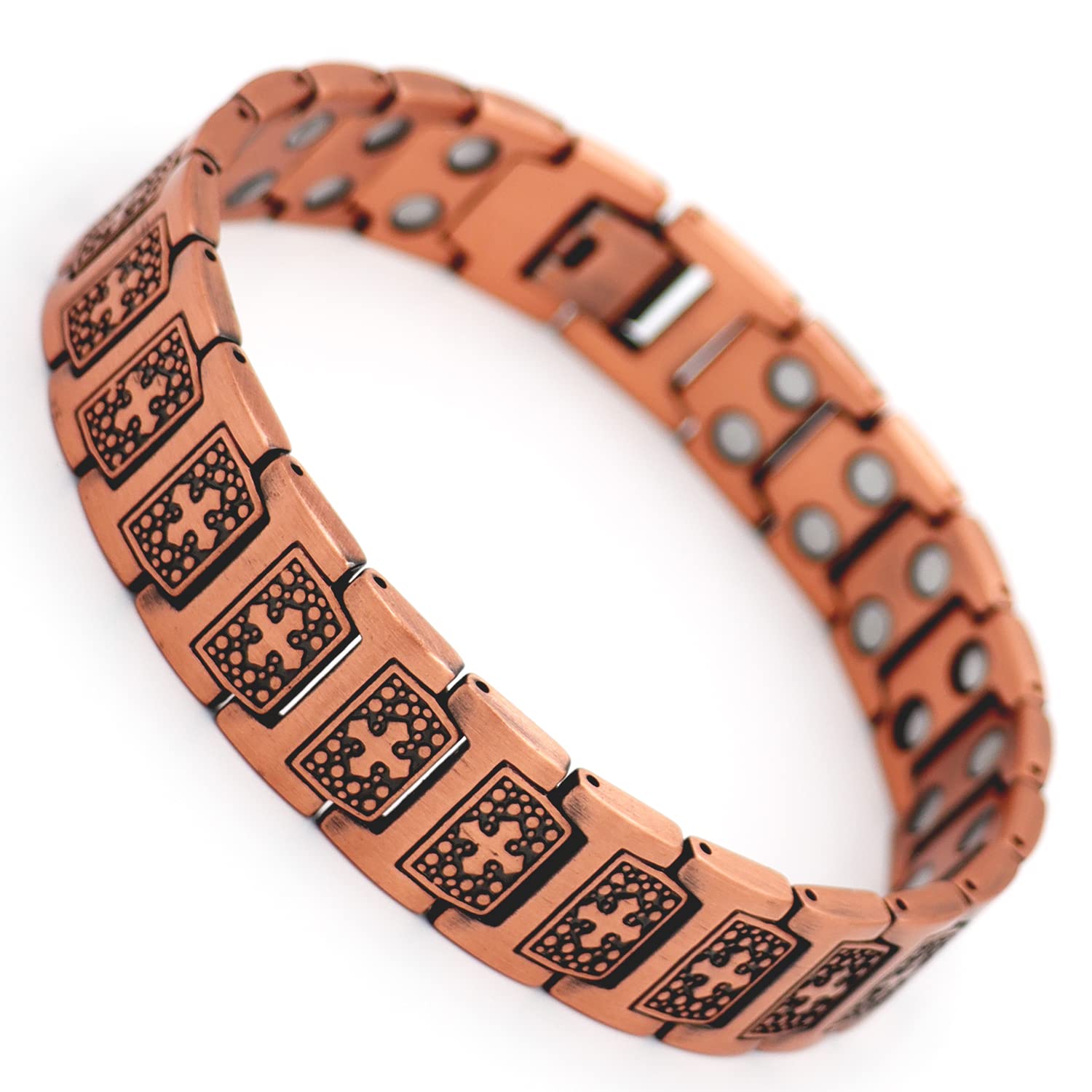 

17-ти дюймовый браслет для снятия статического электричества, германиевый магнитный браслет, титановый вольфрамовый металл, не вызывающий аллергии [Rakii] для мужчин