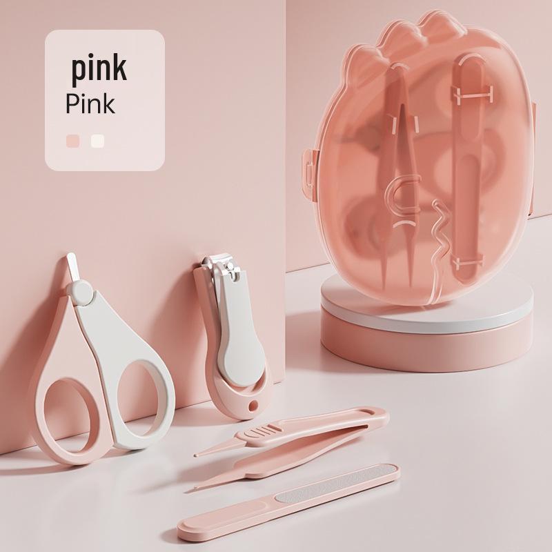Safe Baby Nail Clipper Set: Anti-Pinch Scissors & File for Newborns and Children