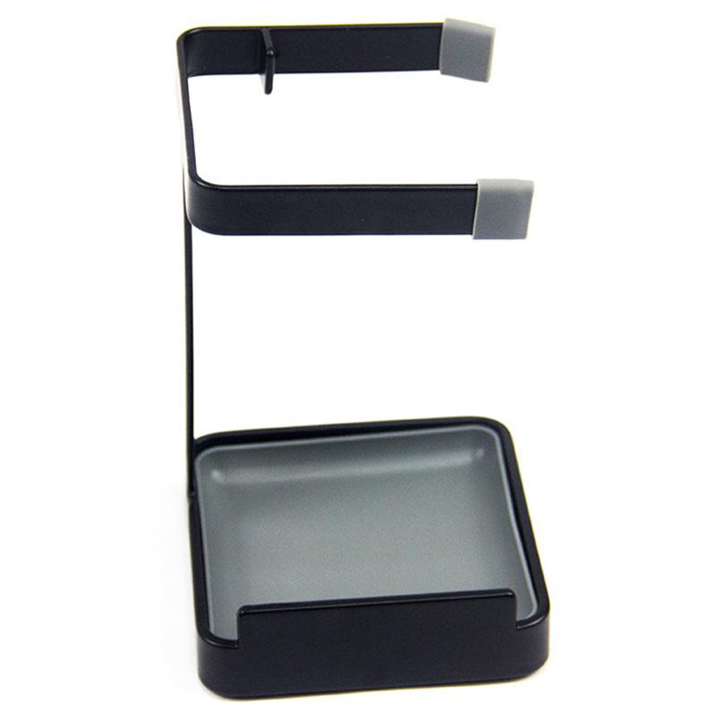 Pot Lid Stand Holder Carbon Steel Kitchen Pan Cover Soup Ladle Storage Rack