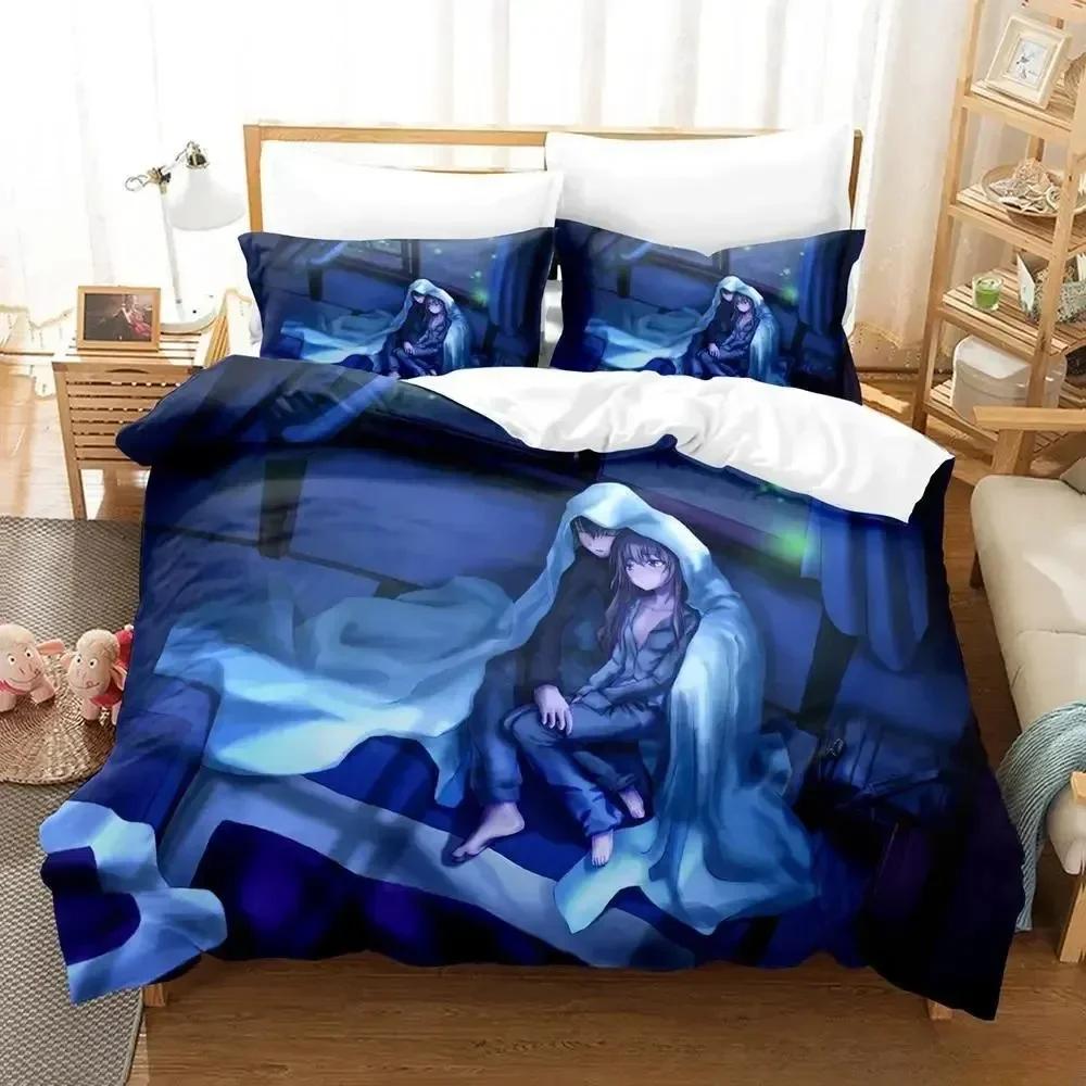 Comforter New Toradora Bedding Set Cartoon Anime Three-Piece Set Adult Kid Bedroom S 3D Kawaii Girls Roupa De Cama Casal