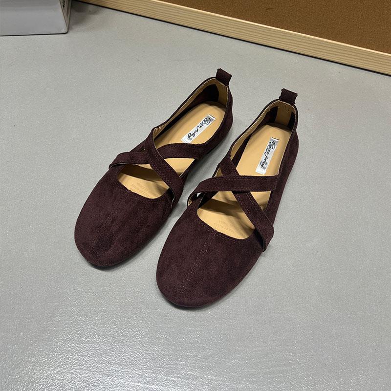 Fashion Flock Footwear Ladies Mary Janes Flats Slip On Shoes Casual Female Shallow Fashion Round Toe Women Flats With Shoes