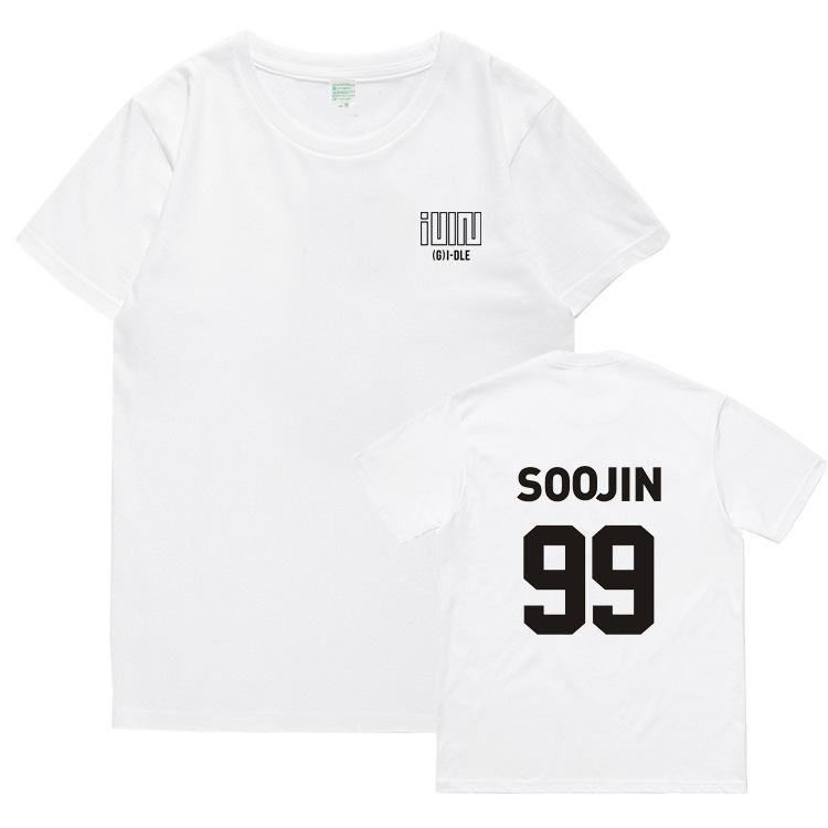 GIDLE Same T Shirt Fans NEVERLAND Tops Women Unisex Summer Short Sleeve Kpop I NEVER DIE MIYEON MINNIE SOYEON YUQI SHUHUA TShirt