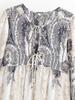 Spring 2026 Elegant Long Sleeve Bohemian Maxi Dress - European & American Style