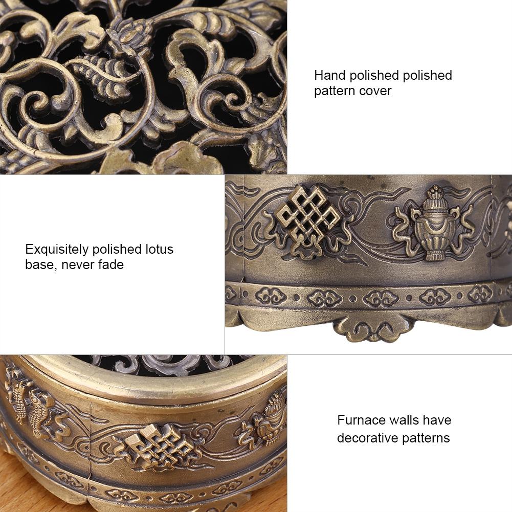 Vintage Backflow Smoke Incense Burner Stick Cone Holder Home Green (Small)