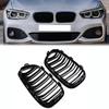Car Front Bumper Grilles For BMW 1-Series F20 5-door/F21 3-door 118i/120d/144d/120i 2015 2016-2017 Facelift Double Lines Grills