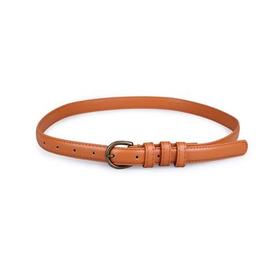 Microfiber Women's Versatile Trousers Belt Texture Artificial Leather Women's Leather