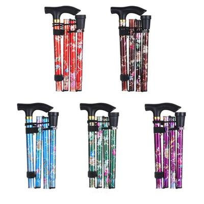 Aluminum Folding Walking Stick: Telescopic, Non-Slip Hiking Cane for Elderly Assistance