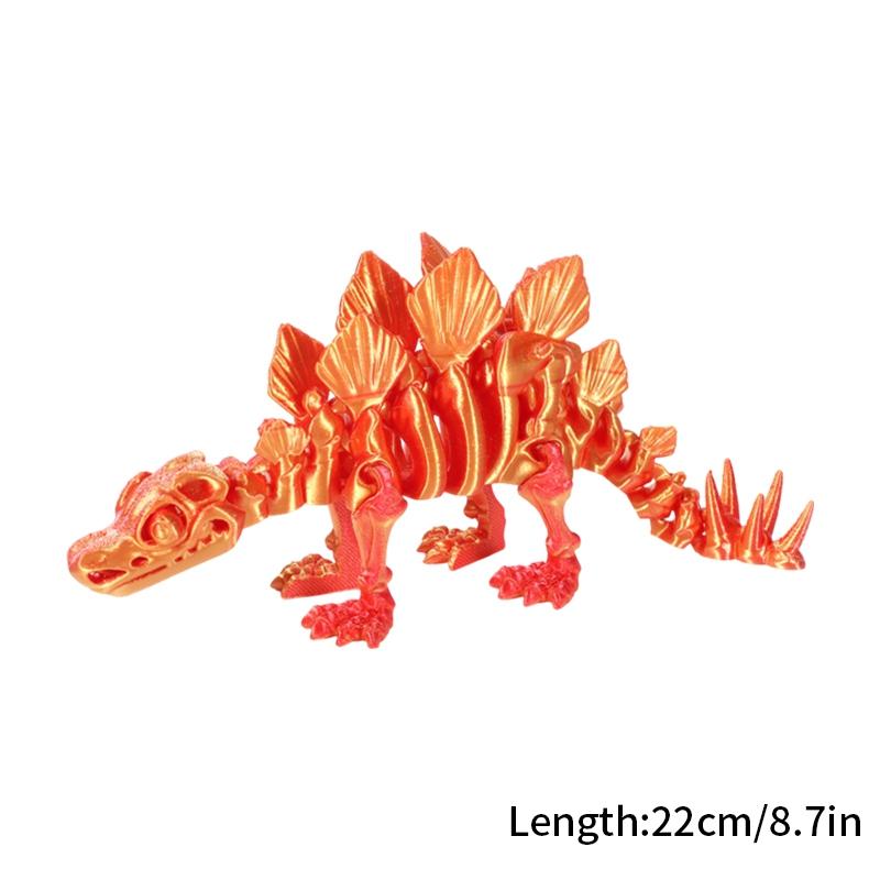 3D Printed Chinese Dragon Rotatable Dragons Kid Gifts Realistic Dragon Statue Landscaping Decoration Printed Figures Animals