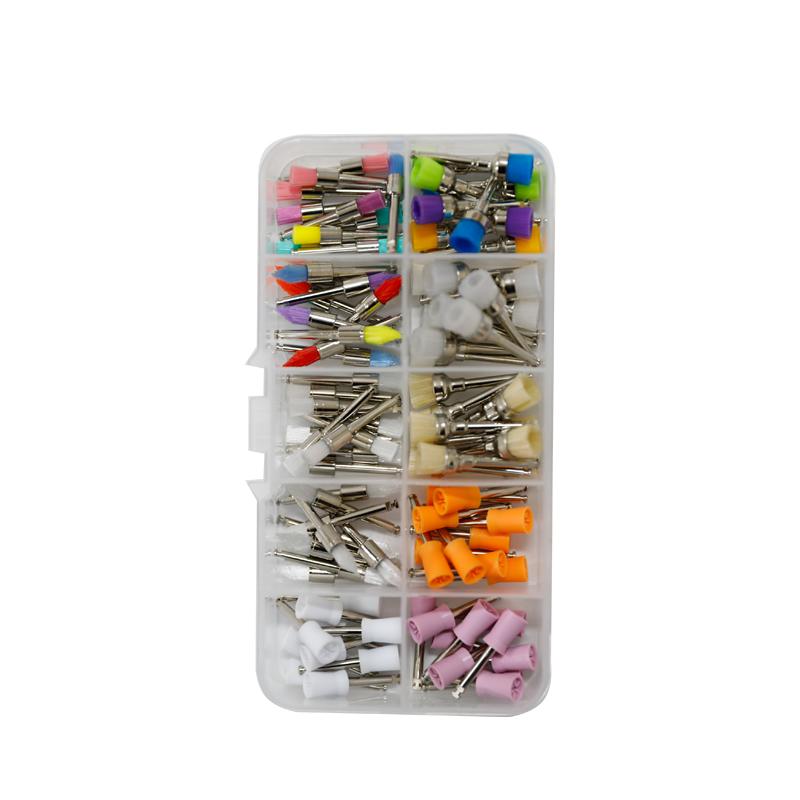 100pcs/box Dental Lab Nylon Buckle Dental Polishing Cup Disposable Dental Care Brush Head Prophy Cup Polishing Cup