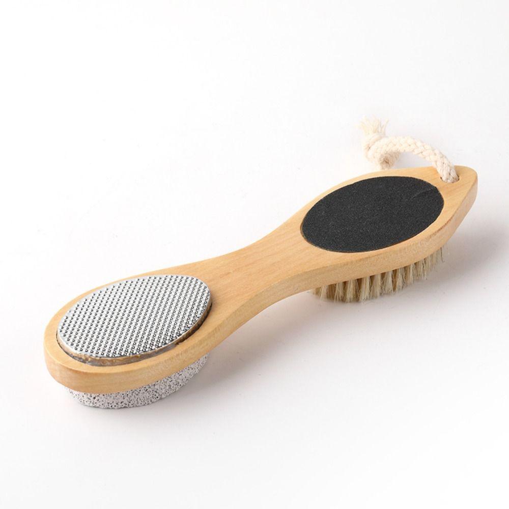 Multi-functional Foot Care Tool Wooden Exfoliating Foot Scrubber Personal Care