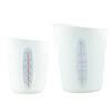 2Pcs Set Measuring Cups with Graduated Scale 250/500ml Laboratory Capacity Cups