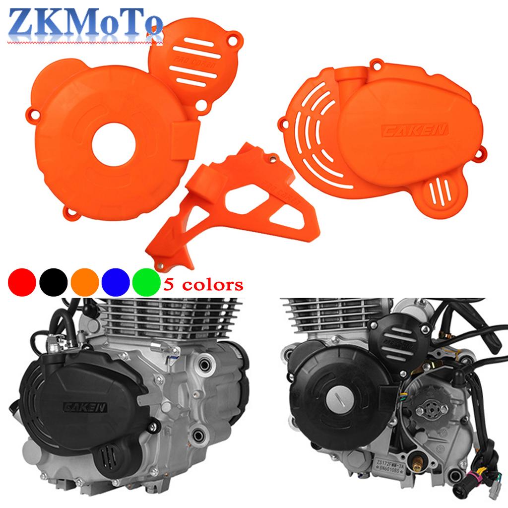 Motorcycle Clutch Guard Water Pump Cover Engine Ignition Protector For ZongShen CB250F ZS172FMM-3 Engine KAYO T4 GUIZUN BOSUER
