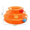 3 Level Cat Toy Tower Tracks Interactive Cat Intelligence Training Amusement Plate Tower Cat Tunnel Tracks Disc Kitten Track Toy