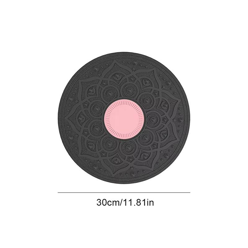 

1 шт. нескользящая балансировочная доска качающаяся балансировочная доска балансировочный тренажер портативная стабилизирующая доска для упражнений на все тело розовый