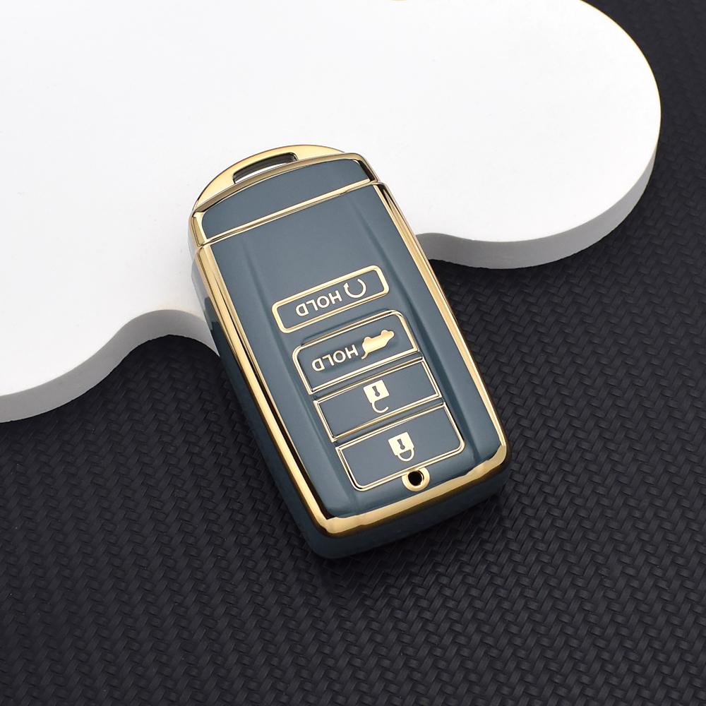 

Soft TPU Anti-Scratch Key Fob Cover for Honda Acura MDX RDX TLX-L RLX CDX NSX - Shockproof Protective Car Key Case with Key Ring