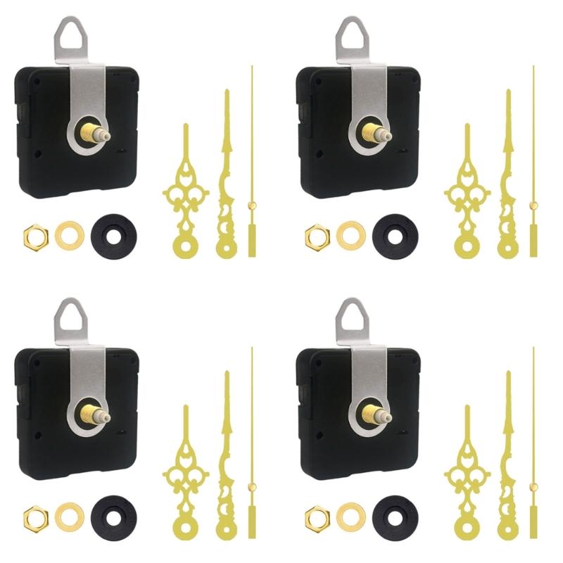 Quiet Move Movement Mechanism Plastic Housing Replacement Parts For DIY Wall Desk Clocks Precise Timing Quiet 4Sets