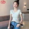 Langsha Women's Slim Fit Short Sleeve Round Neck T-Shirt