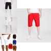 Premiumkvalitet Mode Herr Cargo Denim Shorts Casual Slitna Jeans