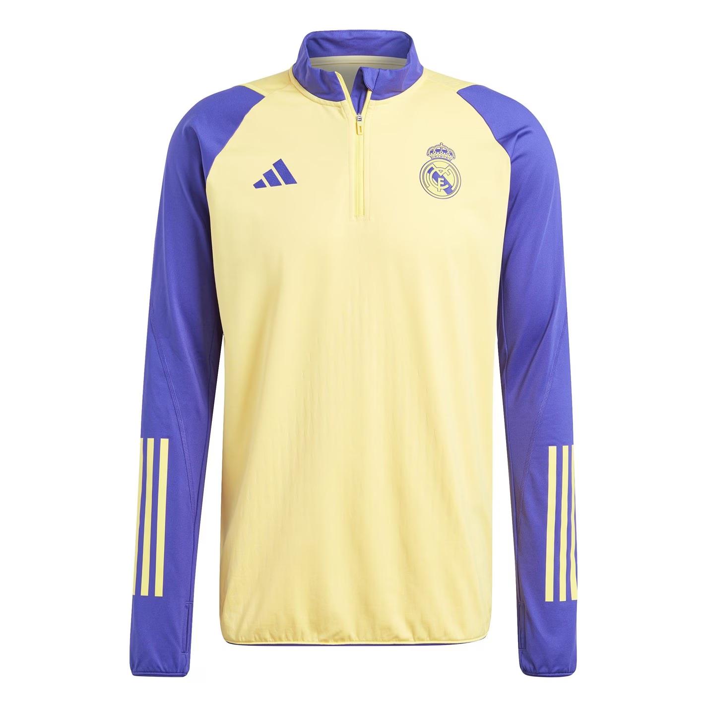 

Adidas Real Madrid Tiro 23 Pro Logo Pattern Sports Training Casual Long Sleeve Football Shirt Men tops IQ0536 M