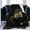 Zwölf Sternbilder Kuscheldecke Flanell Fleece Decke für Couch Bett Sofa Reisen Camping für Kinder Erwachsene Geschenk King Size