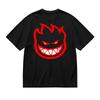 Spitfire Bighead Fill T-Shirt Black Cotton Short Sleeve Crew Neck Men's