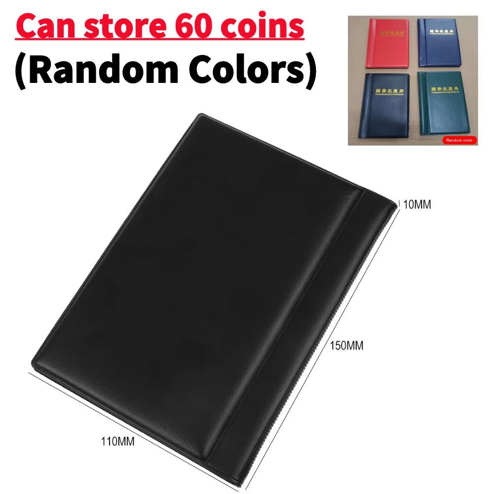 10 Pages 60 PocketsCoins Collection Book Organizer Coin Storage Household Storage Collection Supplies Pockets Album Silver Dolla