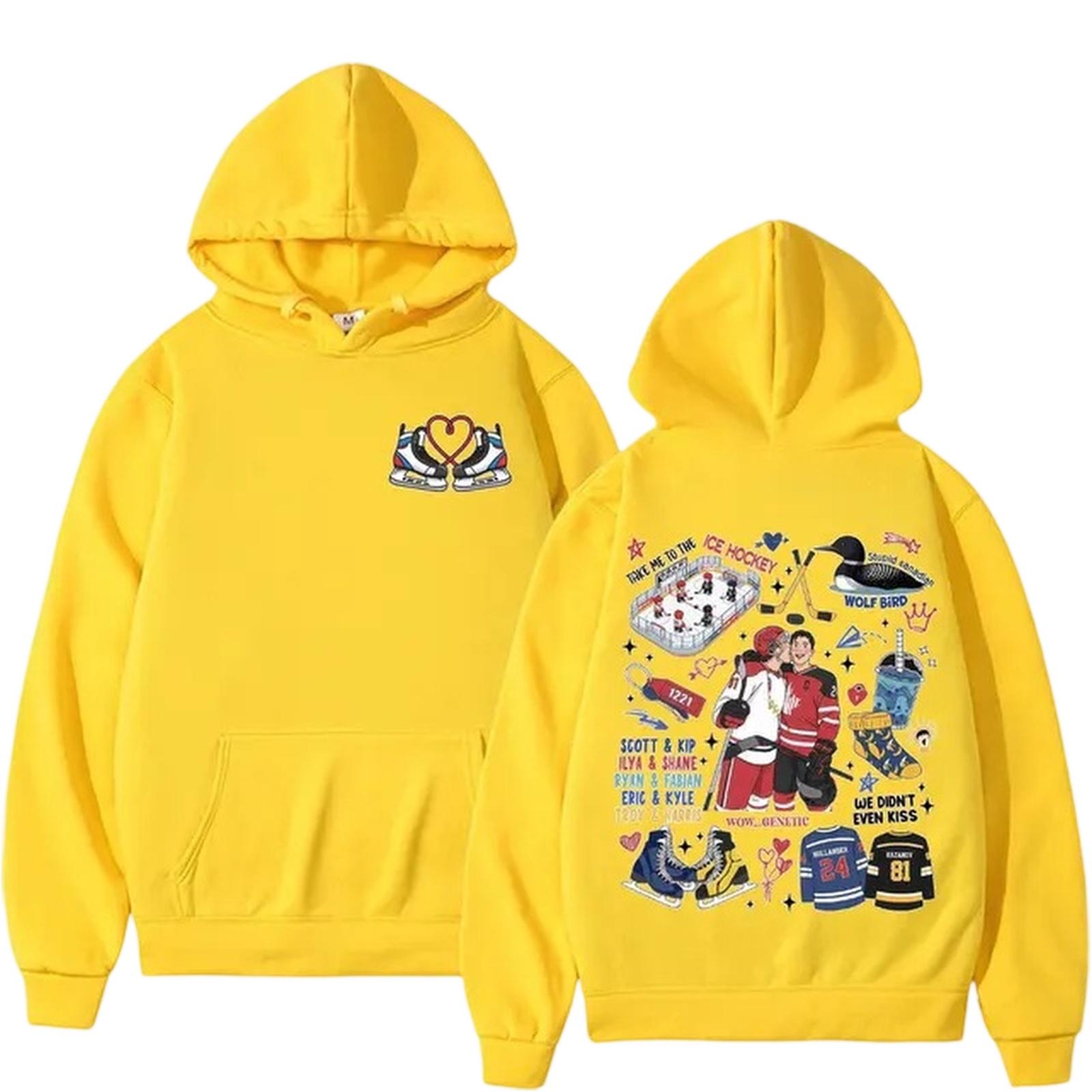 Womens Hoodies Fleece Sweatshirts Fall Fashion Pullover Sweaters Winter Clothes XL жёлтый 1780₽