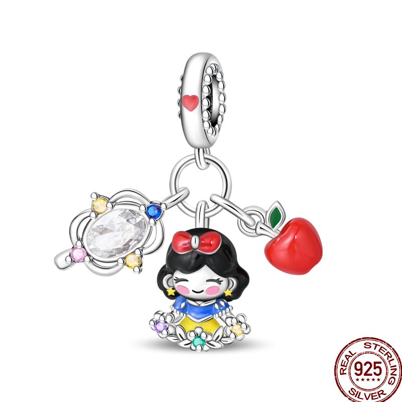 Unicorn Magic Mirror Series Copper Rainbow Cloud Fantasy Colored Charm Beads Suitable Fit Pan Original Bracelet