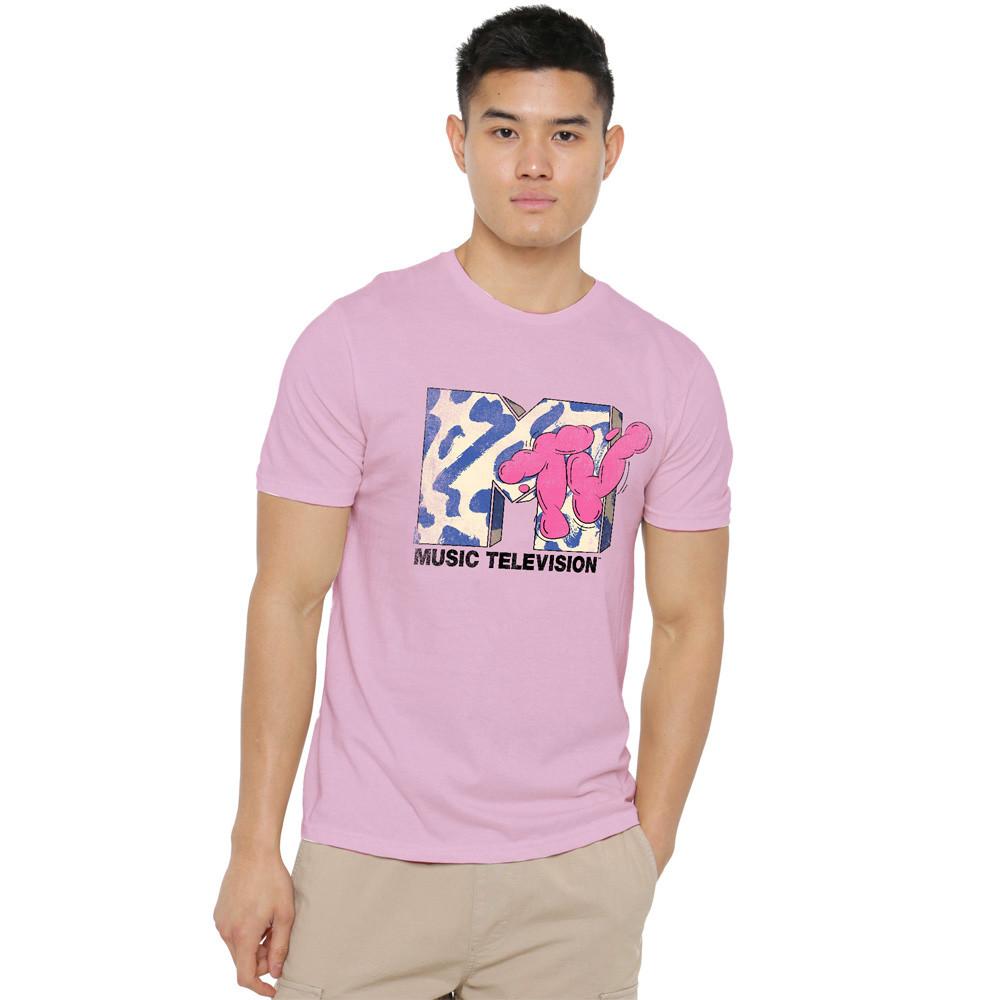 Футболка MTV Bubble S-4XL, Розовая унисекс футболка S