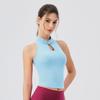 Export New Chinese Women's Yoga Vest with Chest Pad Buckle Bubble Wrap Sports Running Vest Nude Feel Skinny Yoga Clothes