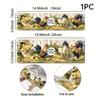 1Pcs Quick-drying Rooster Pattern Country Drying Pad, Very Suitable For Home Decoration And Bathroom, Faucet Absorbent Pad, Bathroom Faucet Splash Pad
