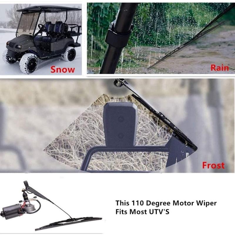 Waterproof Wiper Motor Kit For UTV ATV Sand Cars Delivers Superior Performances In Muddy Rainy And Dusty Environments