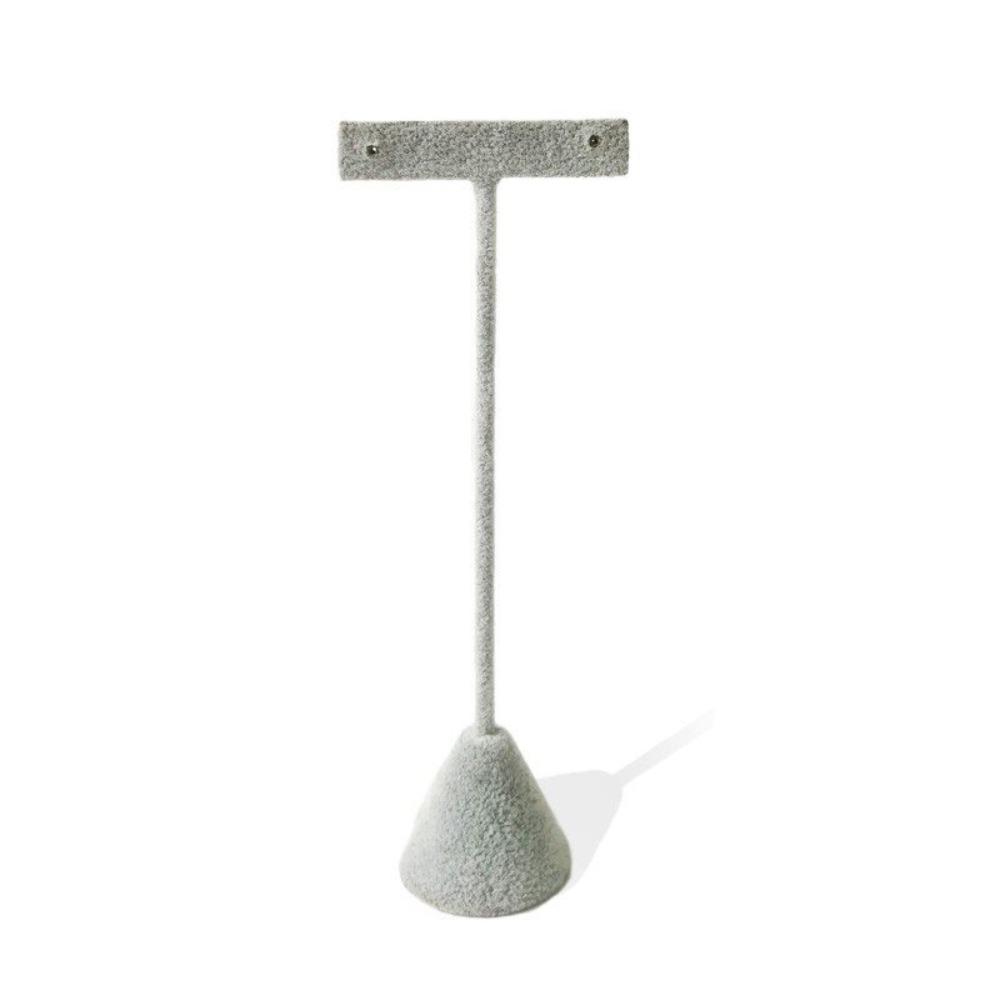 Exquisite Velvet Earrings Display Rack T-Shape Earrings Display Stand Earrings Holder  Decoration