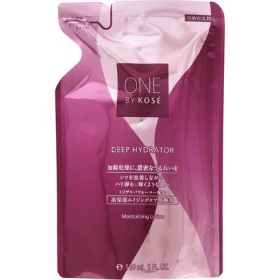 One by Kosei ONE BY KOSE Deep Hydrator Tsumekaeyo 150mL (quasi Drug) Lotion Apply To Clean Skin After Cleansing. Apply To Clean Skin After Cleans