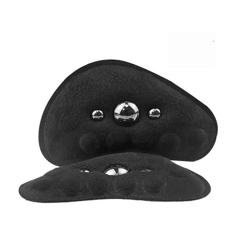 

Magnet Heel Pad for Men Women Inner Outer Figure Flat Foot Support Massage Magnetic Insoles Pain Relief one size fits all чорний