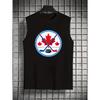 Hockey Print Men's Polyester Athletic Tank Top Moisture Wicking Running Training Sleeveless Vest