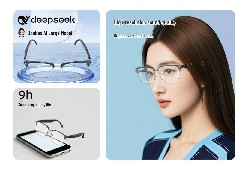 AI Smart Bluetooth Glasses: Wearable Translation and Call Conferencing Accessory