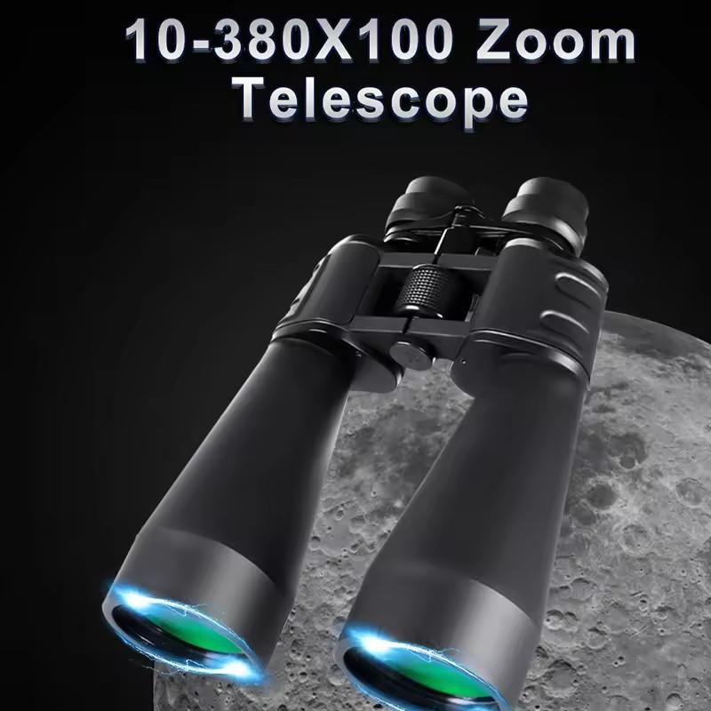 10-380x100 Powerful Binoculars Long Range Telescope Zoom Hd Bak4 High Magnification Professional Monocular For Tourism