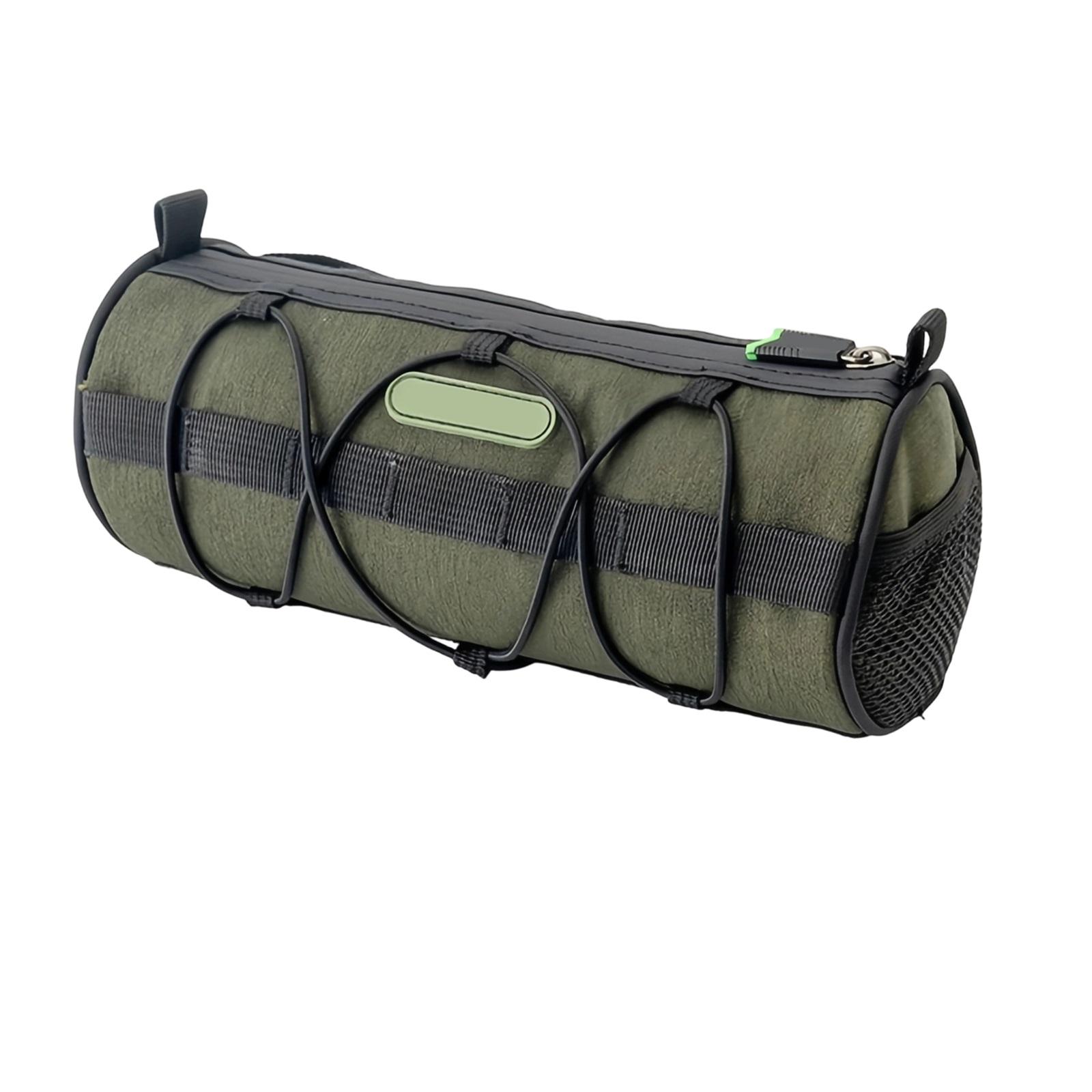 

2.5L Bike Handlebar Bag, Accessories, Bike Frame Front Pouch with Zipper and Shoulder Strap One Size
