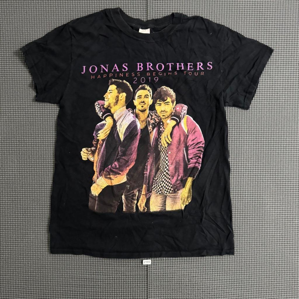 Jonas Brothers Happiness Begins Tour 2019 T-Shirt Black Small Bebe Rexha Concert Unisex T-Shirt
