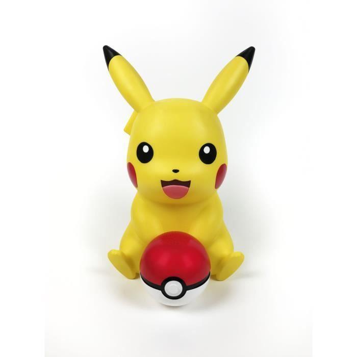 Figurine pikachu lumineuse teknofun - enceinte poke ball sans fil