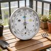 Metal Construction Barometer With Temperature Gauge Ideal For Hiking Camping And Scientific Research Portable
